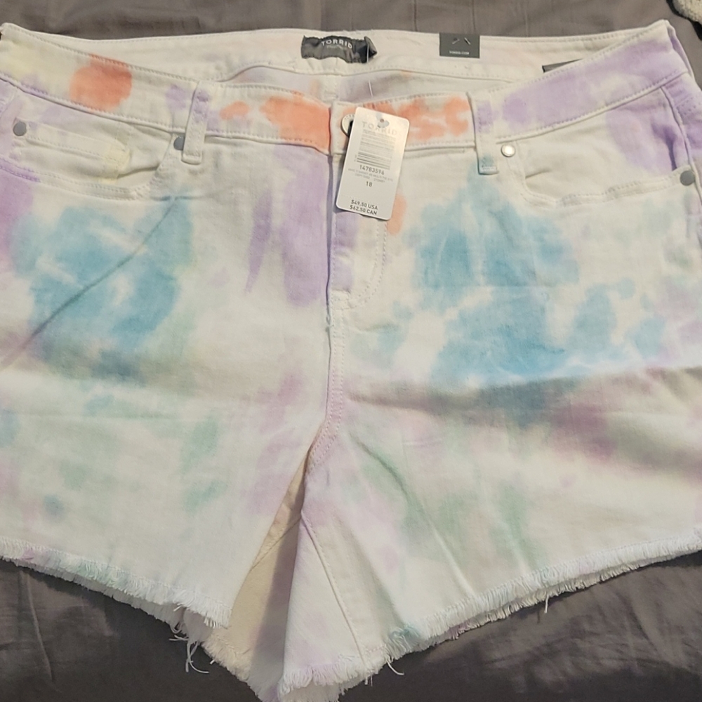 Tie dye shorts
